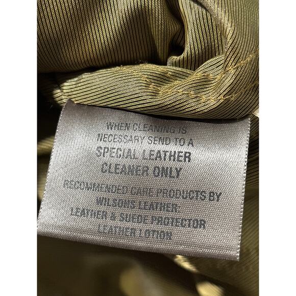 Wilsons Leather M. Julian Moto Jacket Men's Size 2XLT Brown Lined Full Zip - Picture 4 of 14